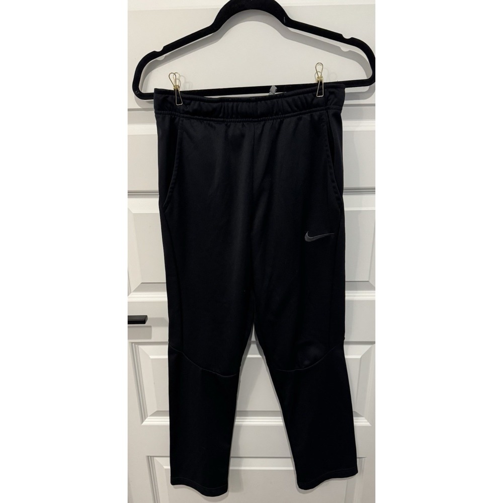 NIKE Boys Black XL Track Athletic Pants Elastic With Drawstring Waist - Picture 2 of 4